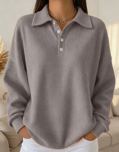 Avery - Soft Knit Polo Sweater